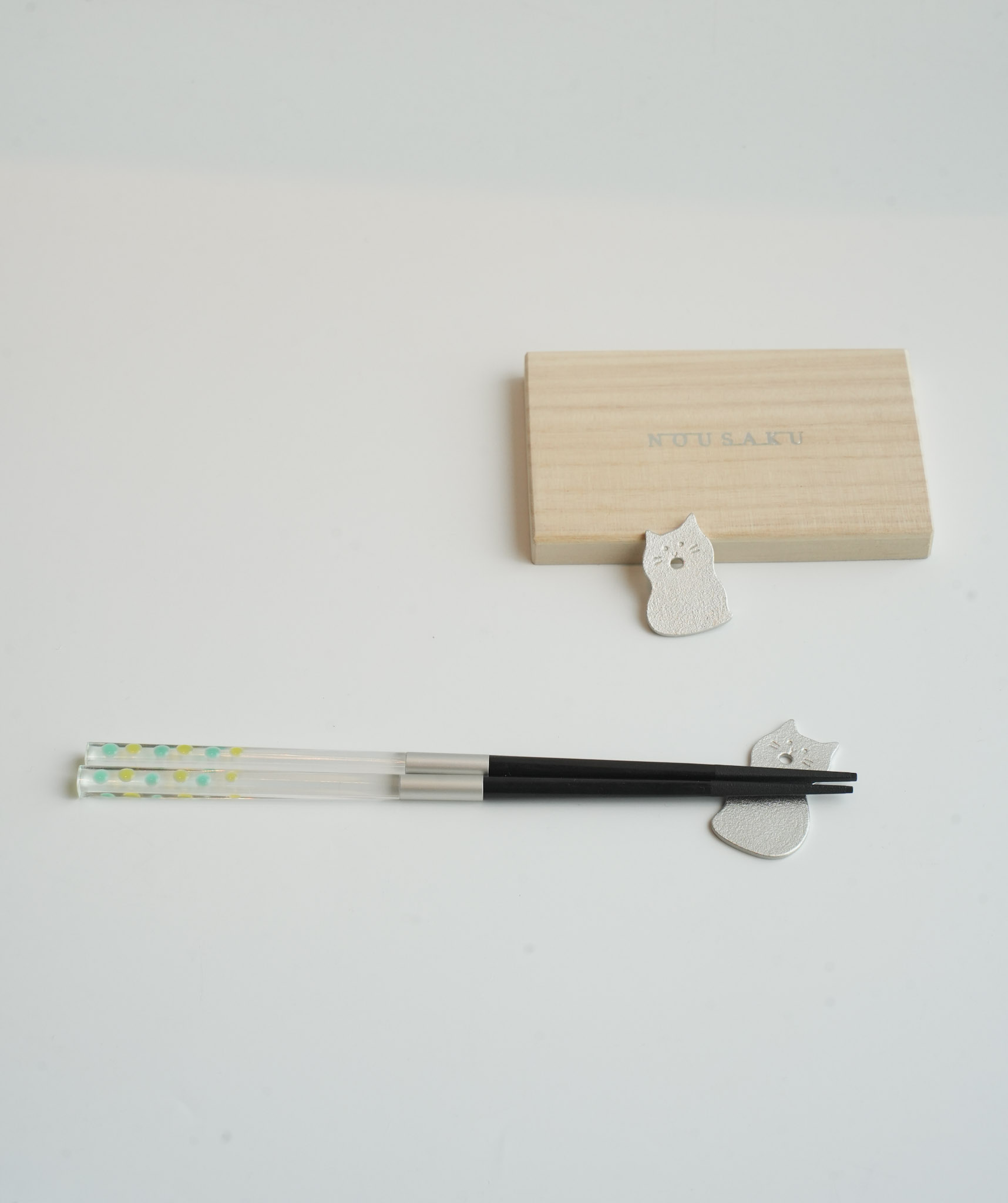 Chopstick Rest：Singing Cats-set of 2