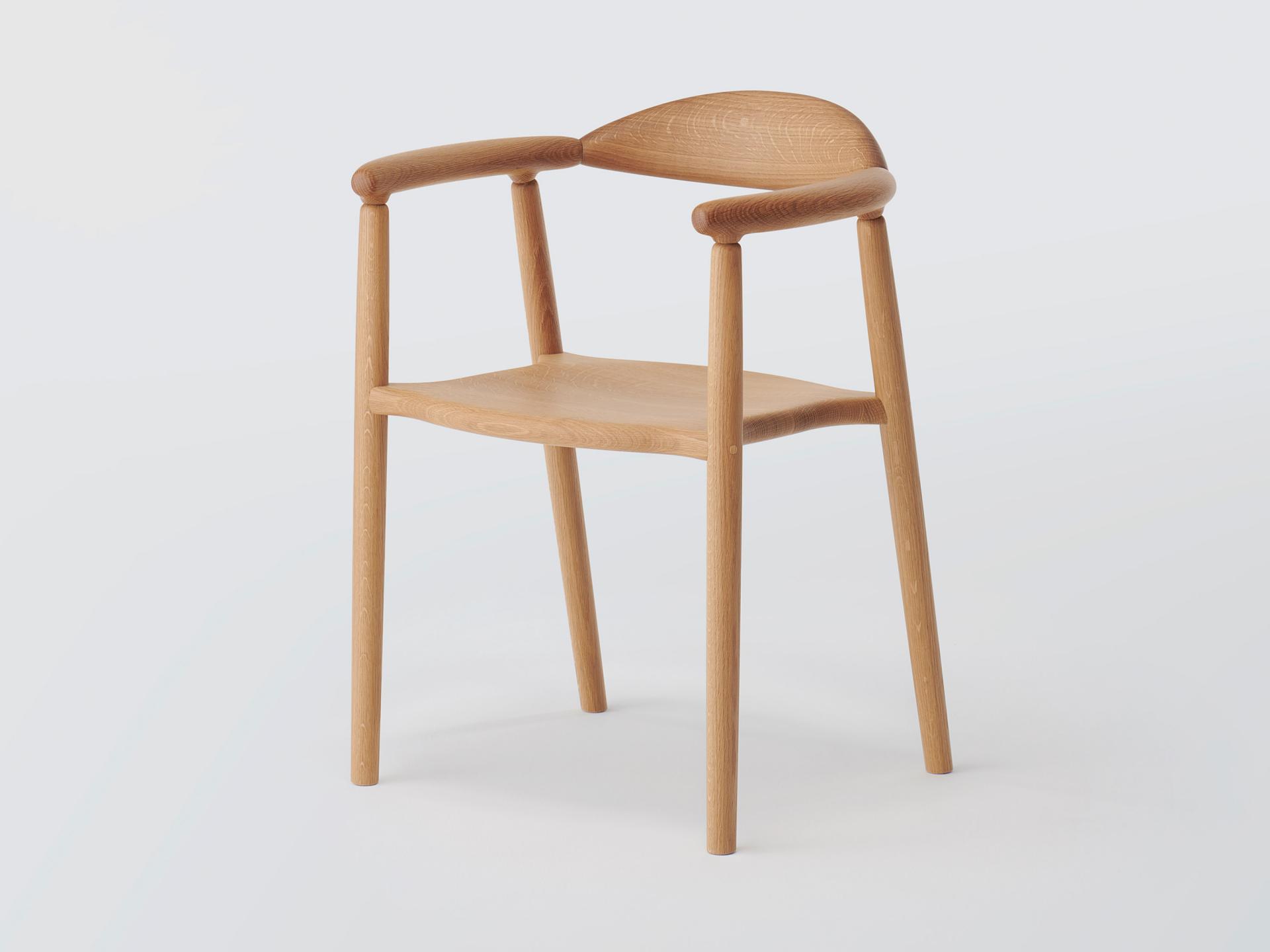 Musubi Armchair (Wooden Seat) - OAK