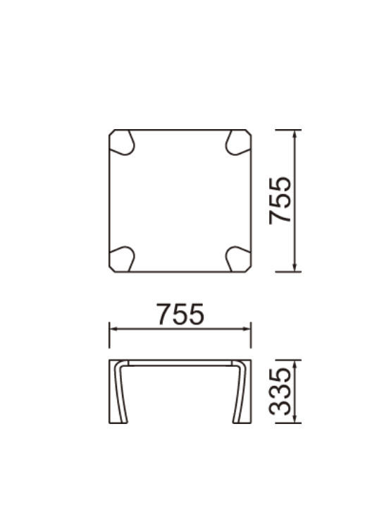 Saburo Table (Low) - Sugi