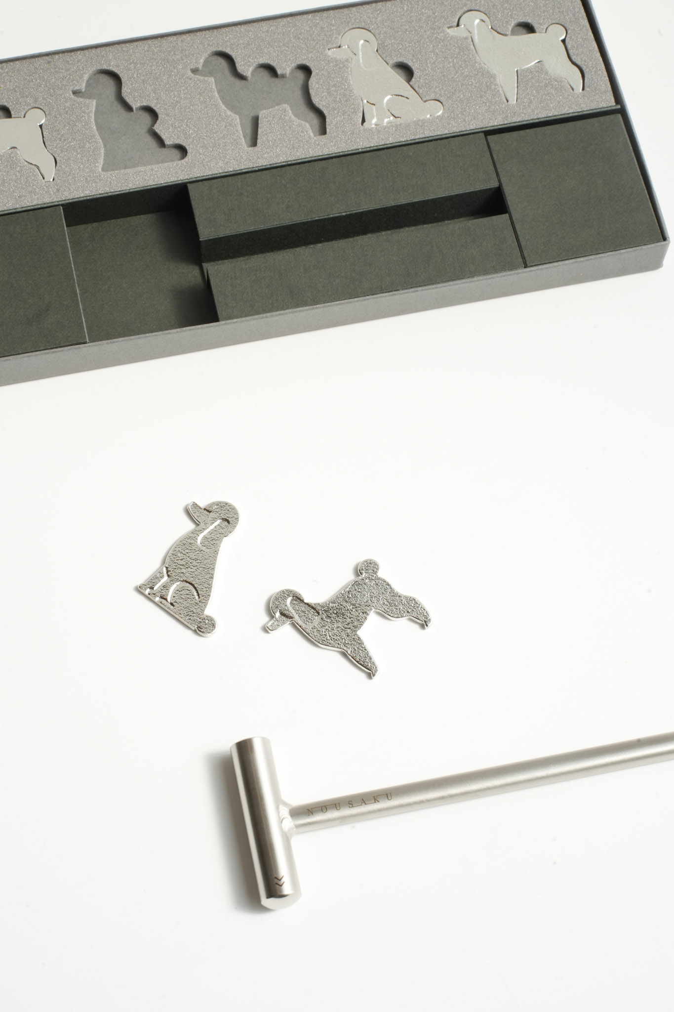 DIY KIT：Hammered Chop Stick: Poodle-set of 5