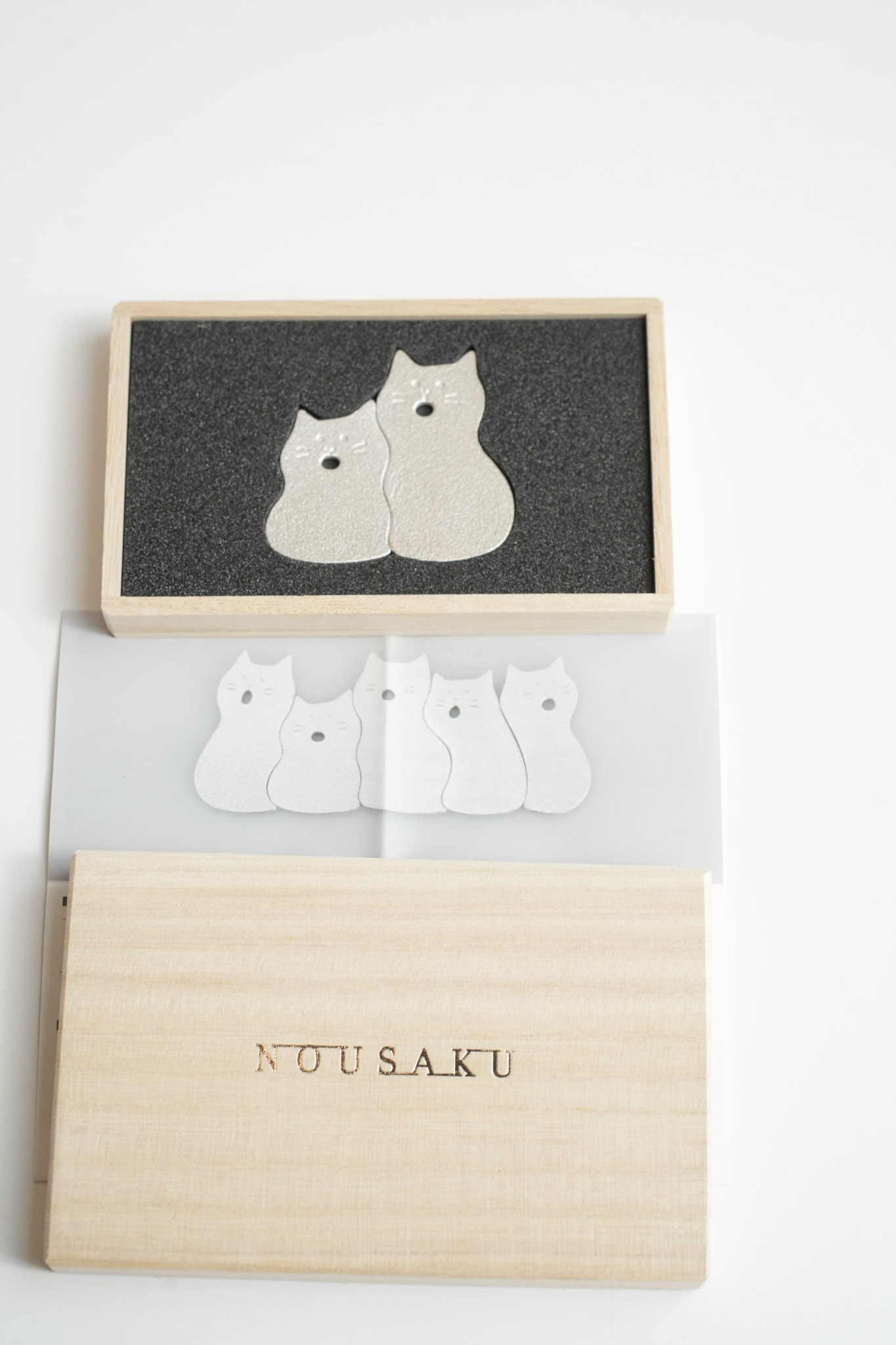 Chopstick Rest：Singing Cats-set of 2