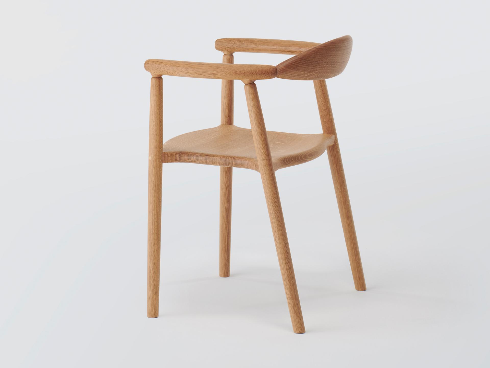 Musubi Armchair (Wooden Seat) - OAK