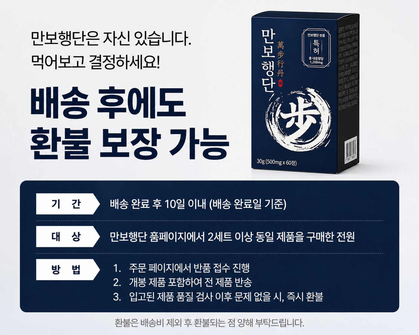 [일본 3중 특허] 만보행단 프리미엄