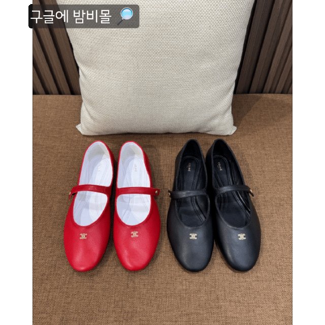 셀린느 메리제인 싱글 스트랩 발레리나 슈즈