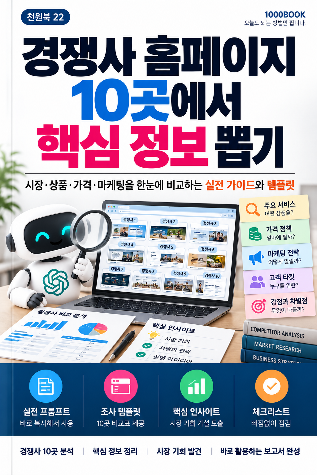 경쟁사 홈페이지 10곳에서 핵심 정보 뽑기