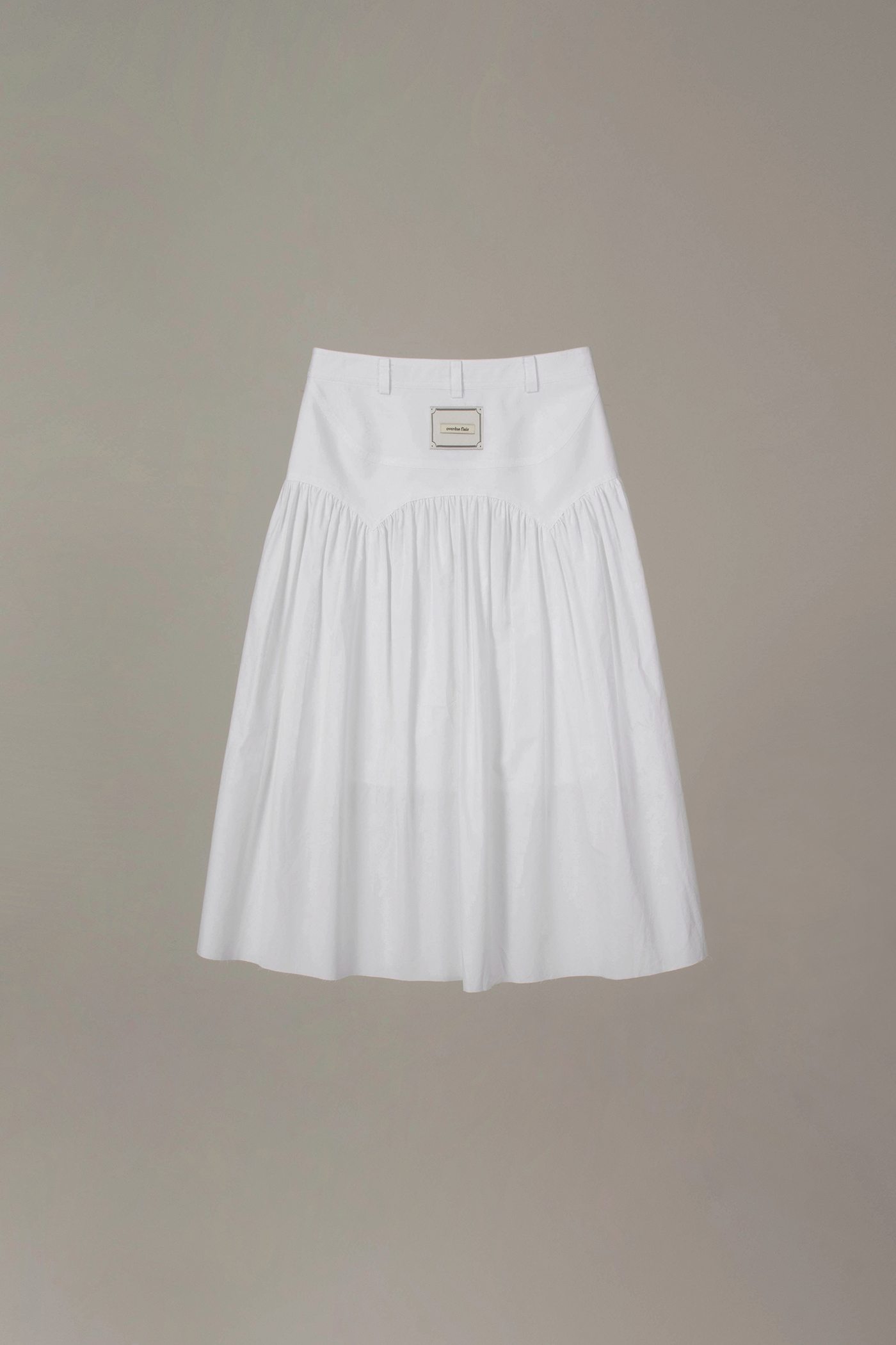 overdue flair★韓国★人気★GRUNGE YOKE GATHER LONG SKIRT overdue flair ♥ GRUNGE YOKE GATHER LONG SKIRT /追跡付