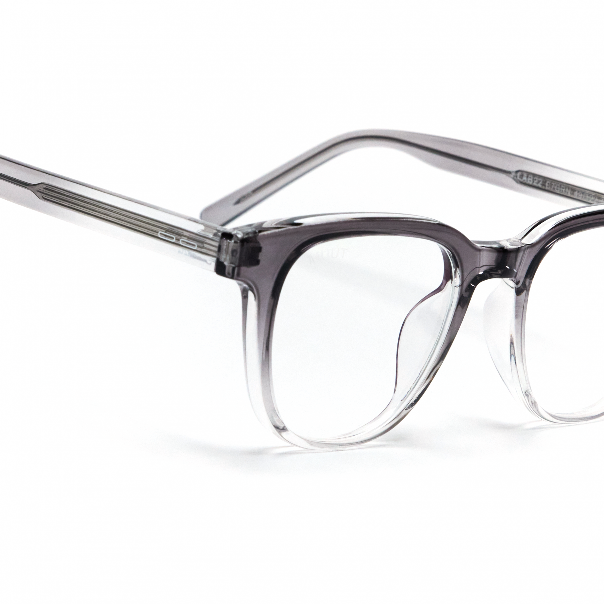 ★ MUUTO★ Horn Trimmed Glass YLAB 22 C01 MUY22C01 Lindberg® Buffalo Horn™ 1819 Square Eyeglasses - EuroOptica
