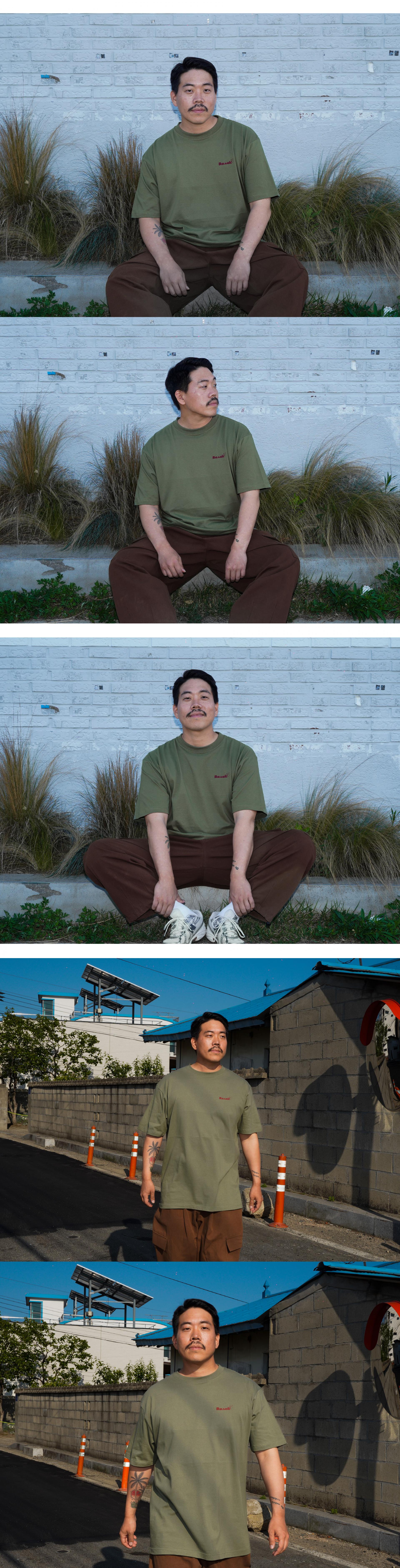 피셔맨 스몰로고 티셔츠 Khaki Ver.