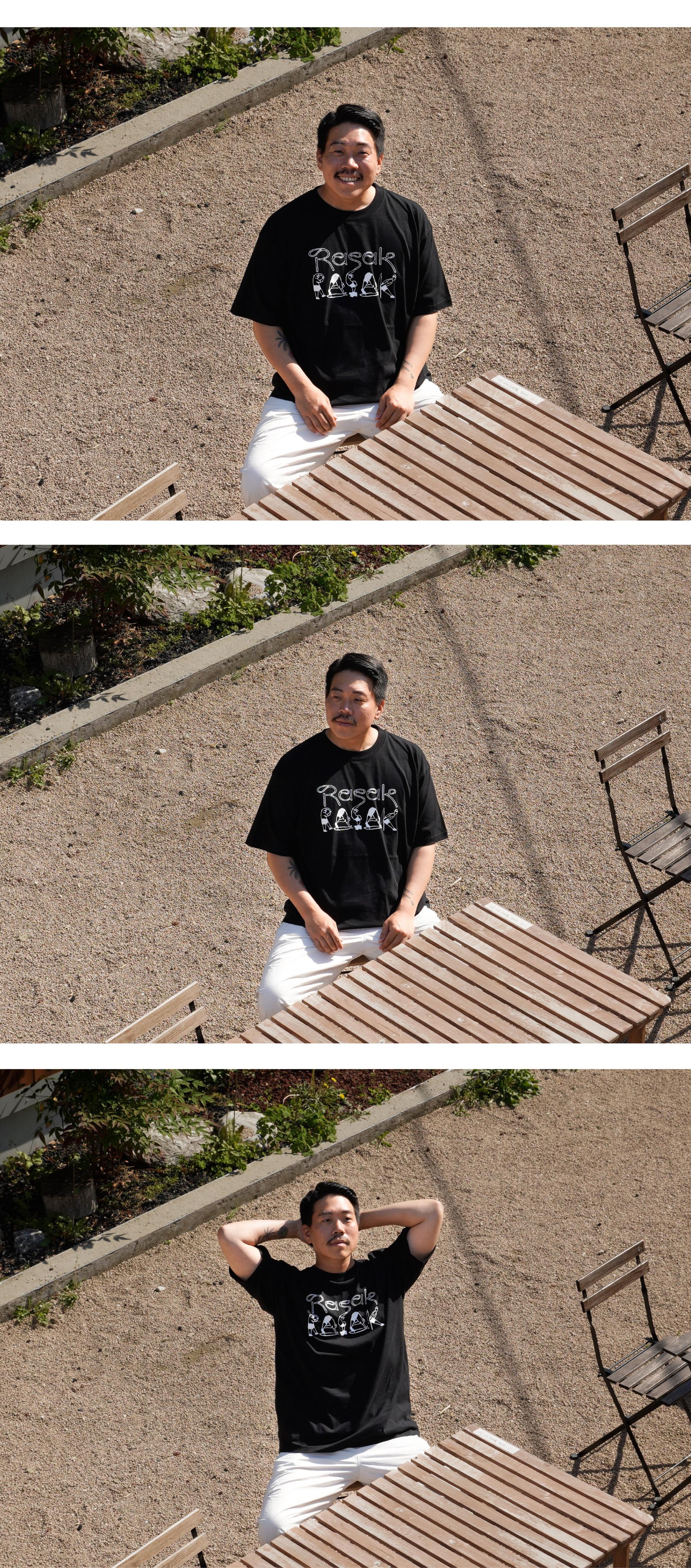 바디랭귀지 빅로고 티셔츠 Black Ver.