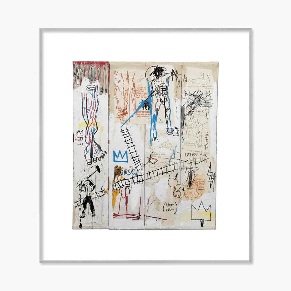 [장미셀 바스키아] Greatest Hits 1982 (액자 포함) 36.5 x 40 cm