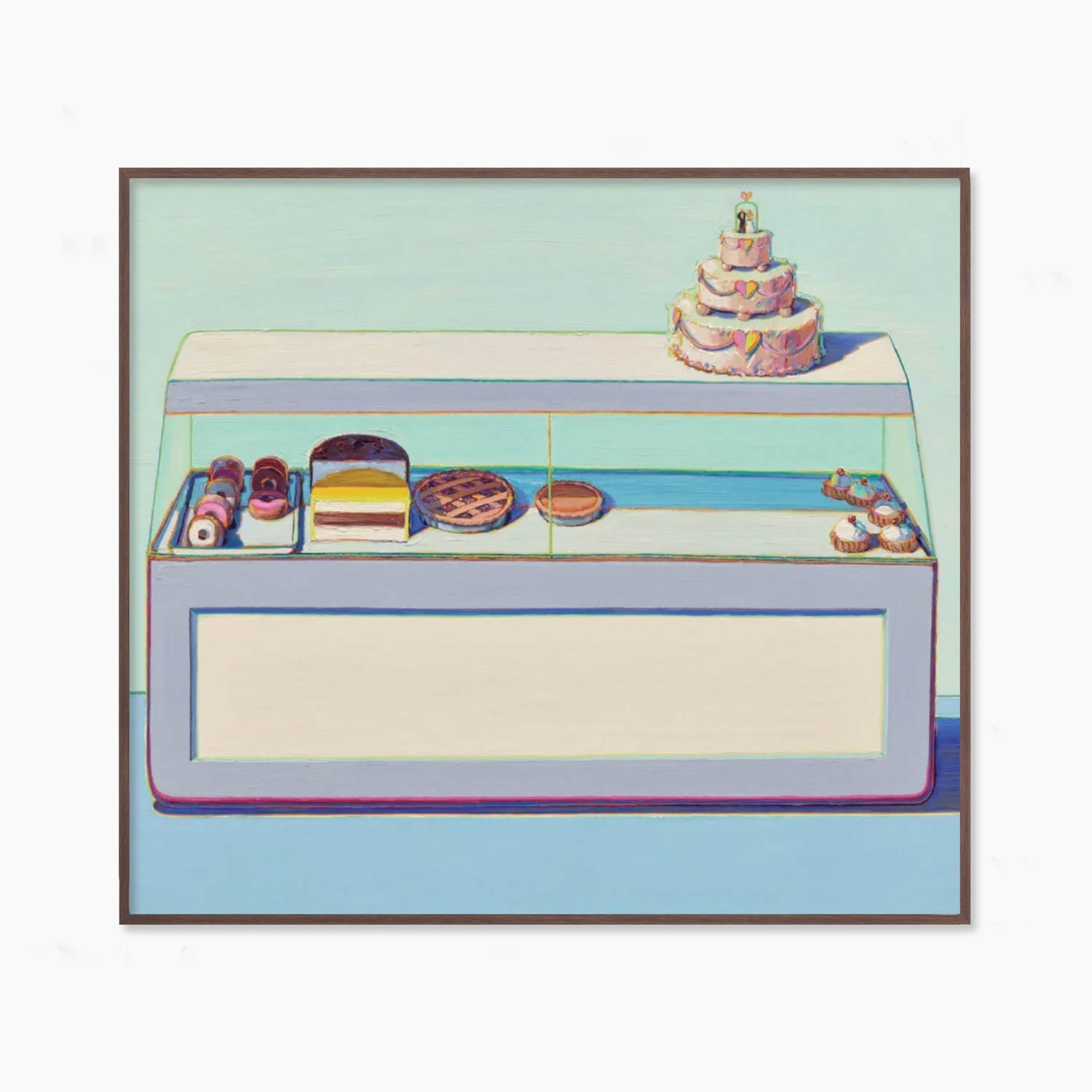 [웨인 티보] Bakery Case 47.2 x 42 케이크 베이커리 빵집 명화 그림 액자