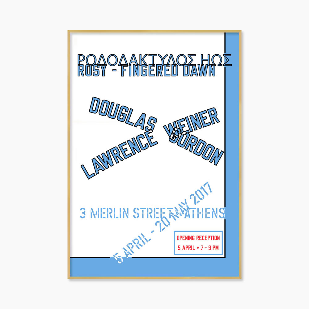 로렌스 와이너 타이포 그래픽 대형 아트포스터 인테리어포스터 거실 액자