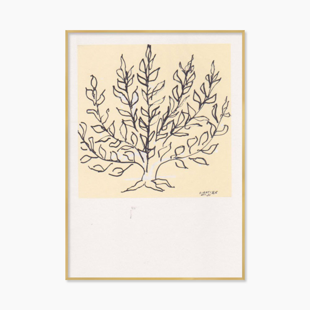 [앙리 마티스] Le Buisson (액자 포함) 15 x 21.5 cm