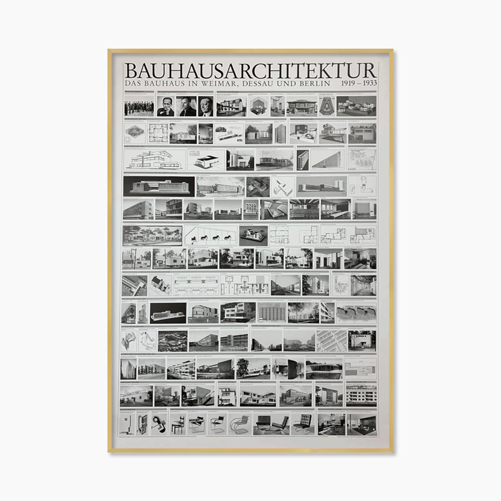 [Bauhaus Original Vintage] Bauhaus Architecture 1919-1933 (액자 포함) 70 x 100cm