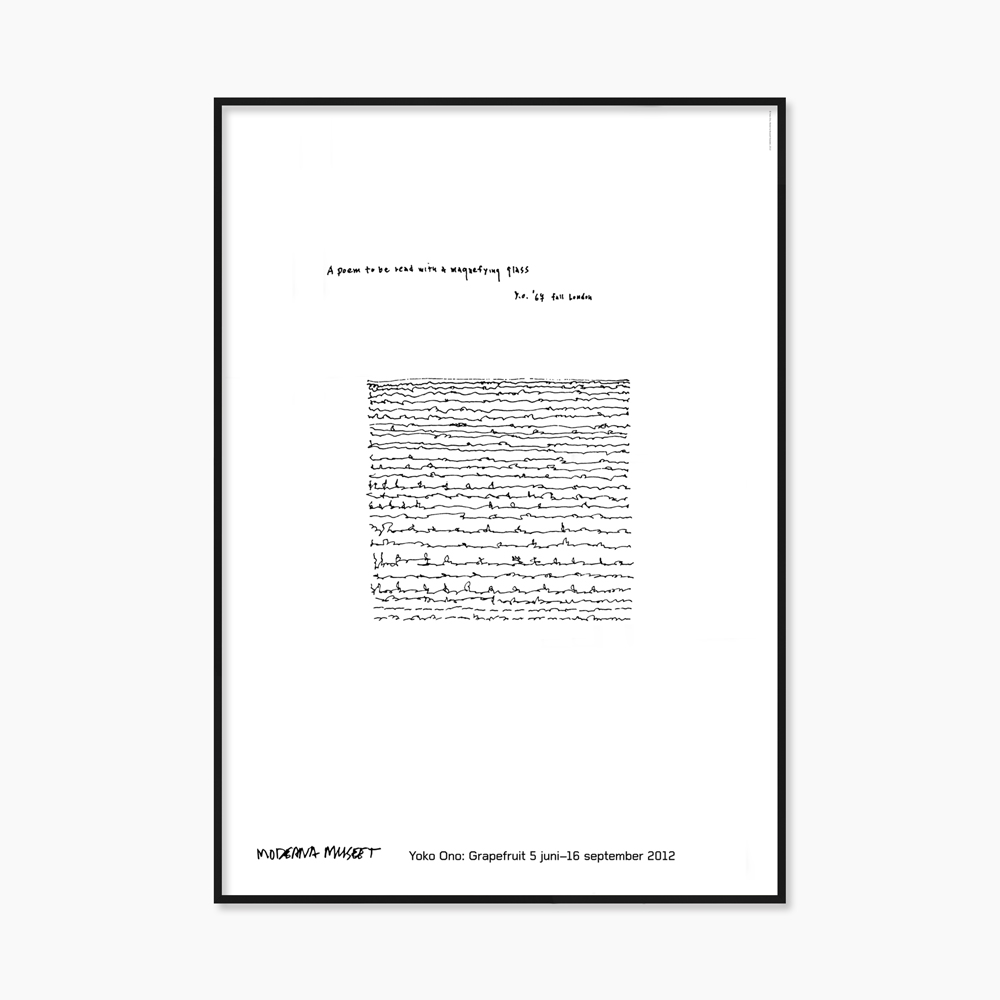 [오노 요코] A Poem To Be Read 70 x 100 cm