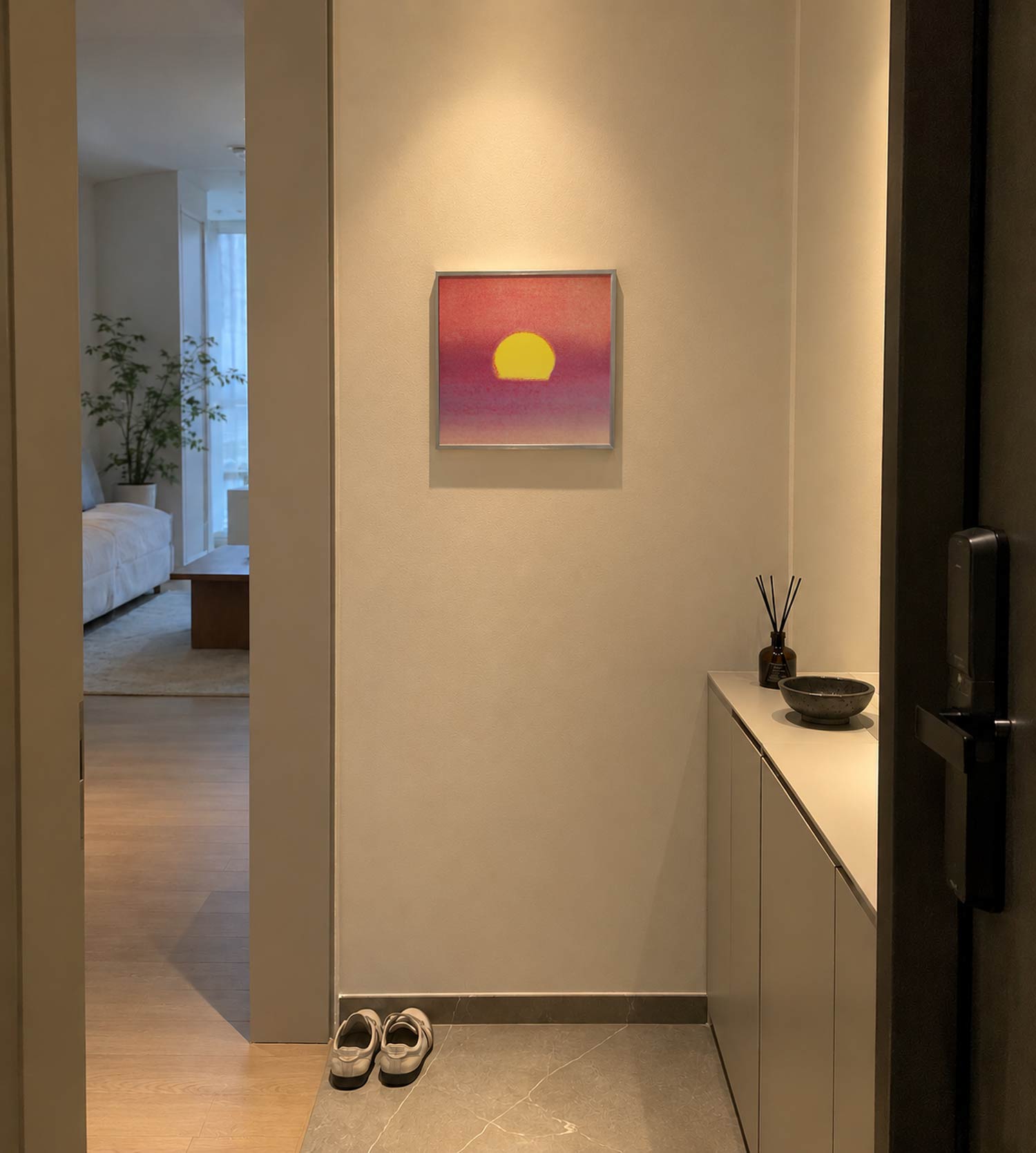 앤디 워홀 Sunset A 30 x 30 cm 선셋 그림 아트포스터 미니 액자