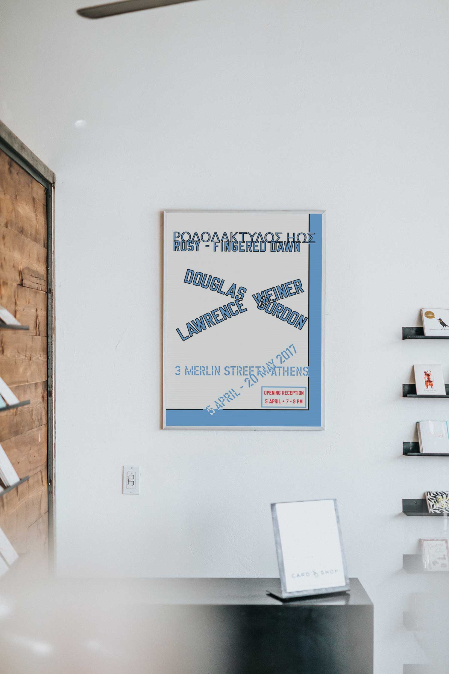 로렌스 와이너 타이포 그래픽 대형 아트포스터 인테리어포스터 거실 액자