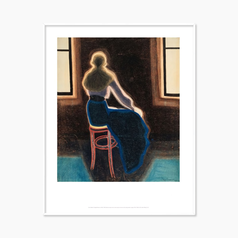 [레옹 스필리에르트] Woman on a Stool Repro (액자 포함) 28 x 35.5cm