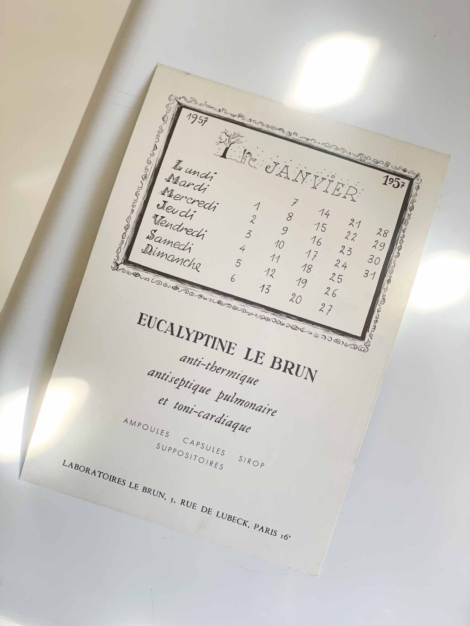 빈티지 장자크 상페 양면 달력 아트포스터 인테리어포스터 액자