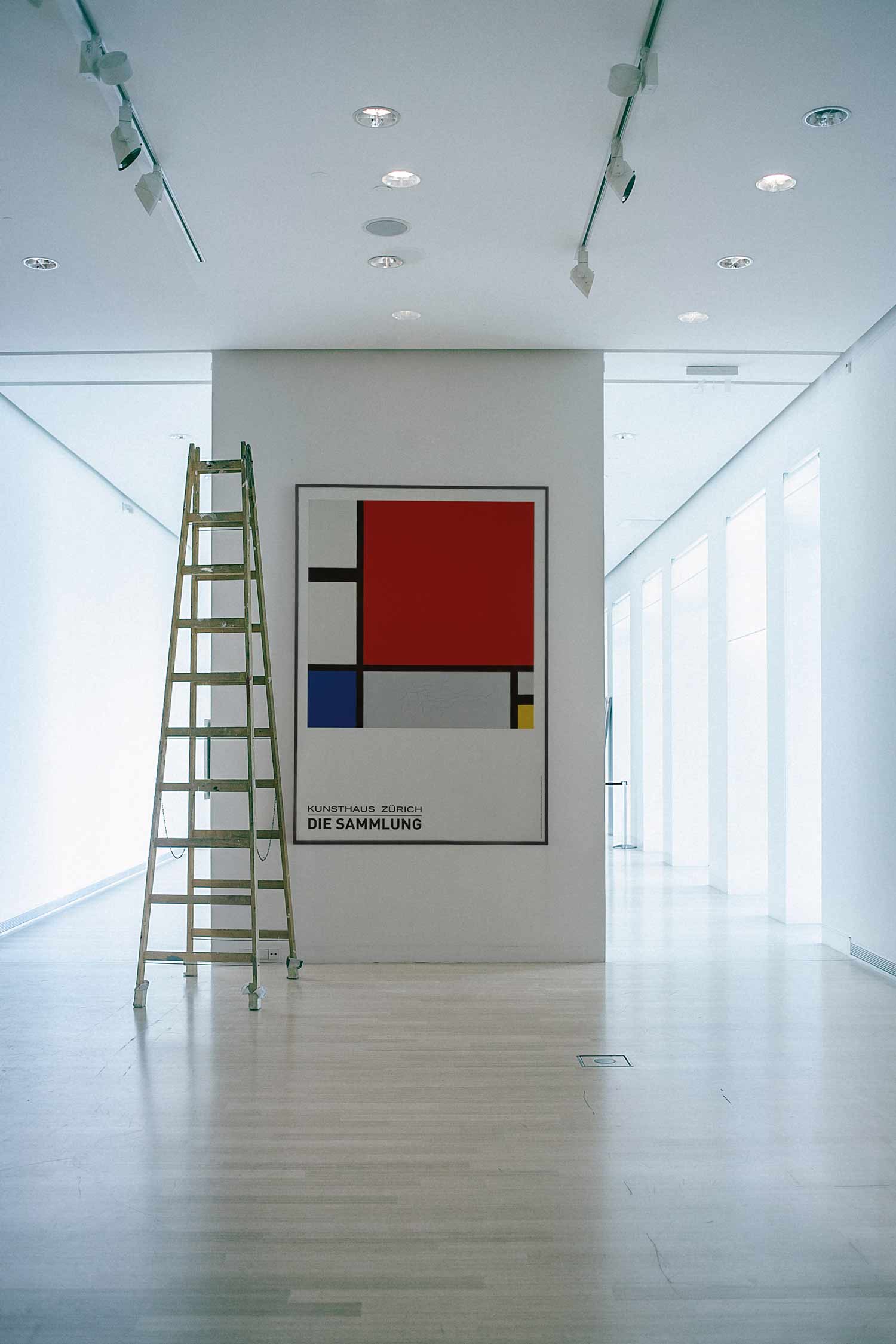 피에트 몬드리안 Piet Mondrian 명화 그림 대형액자 아트포스터 인테리어포스터 거실액자 파랑 빨강 노랑