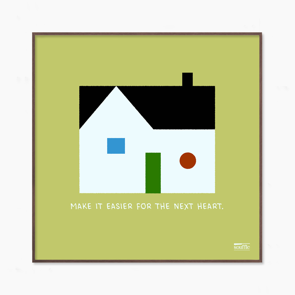 [souffle] Home, Slowly Green 20.3 x 20.3 cm