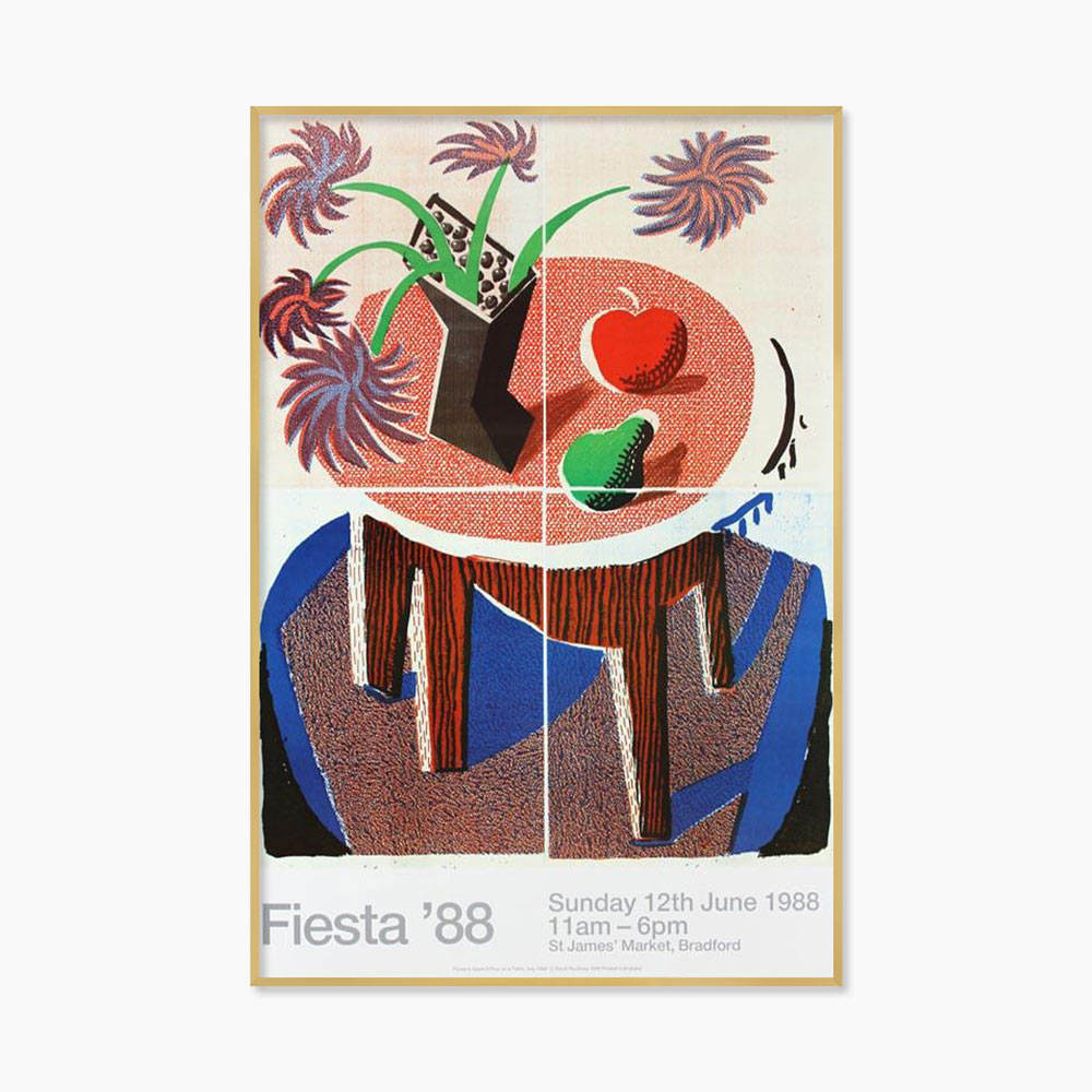 [데이비드 호크니 Original Vintage] Fiesta ’88 (액자 포함) 42.9 x 63 cm