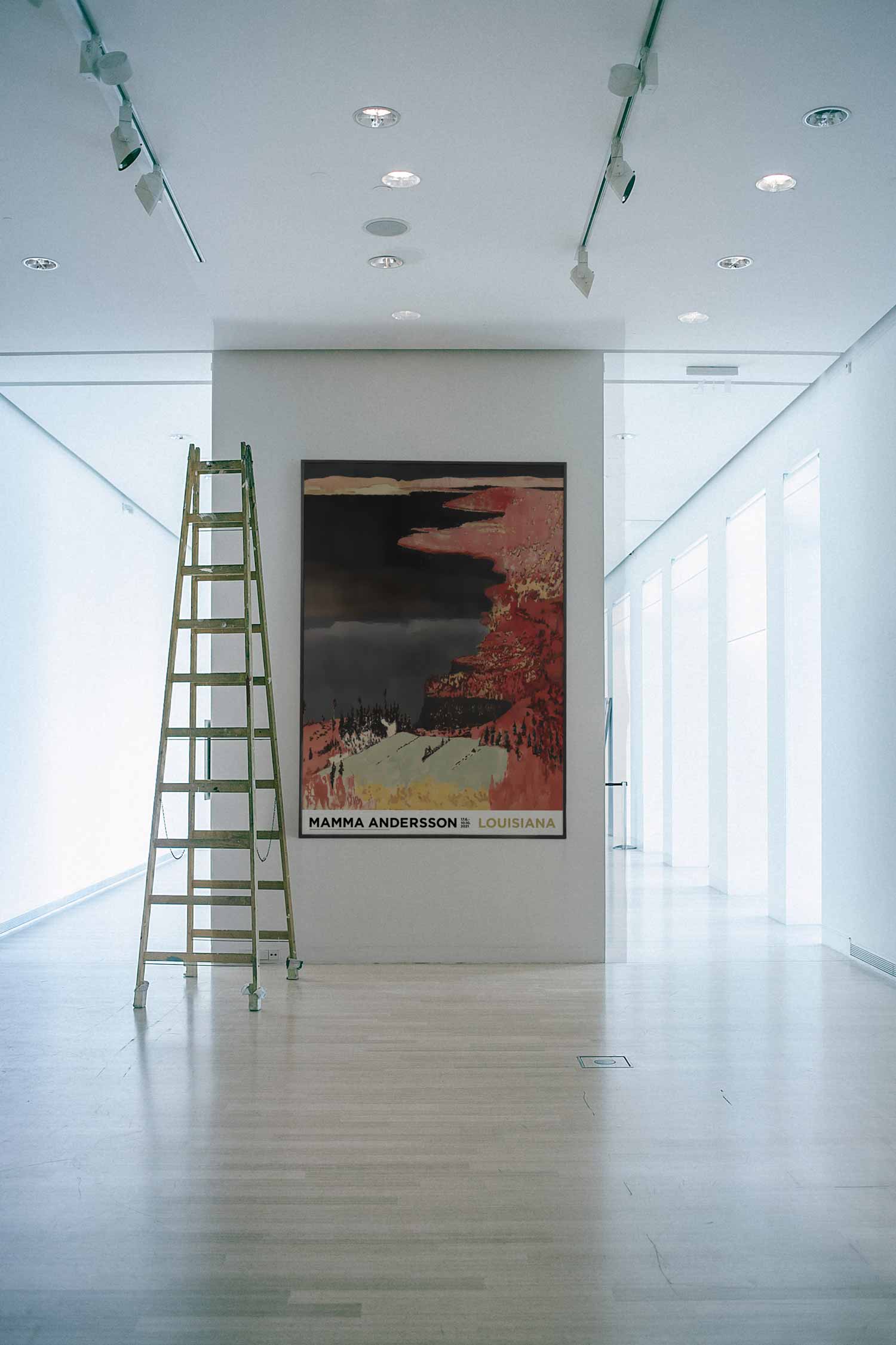 마마 앤더슨 초대형 포스터 풍경 액자