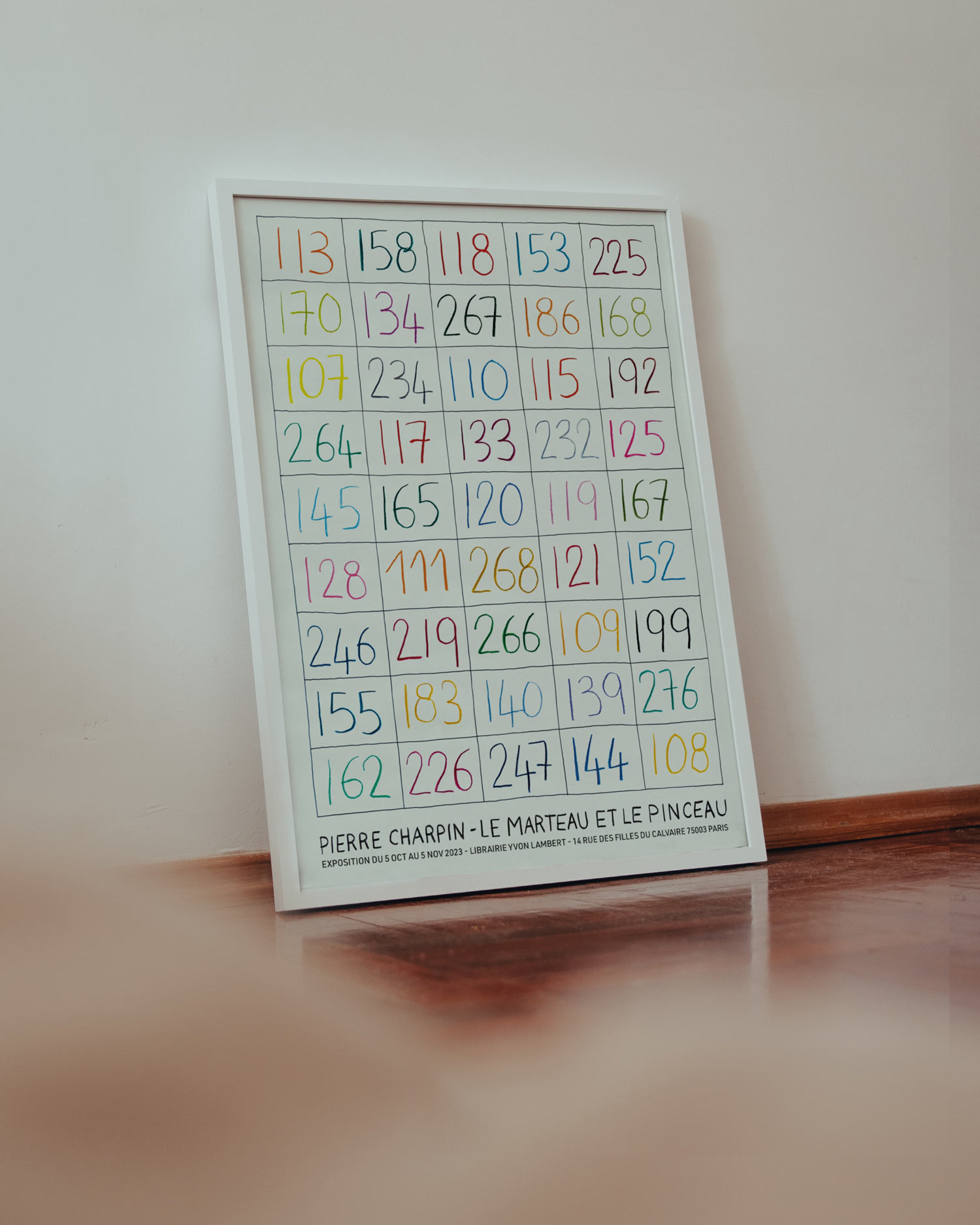 피에르 샤르팽 숫자 아트포스터