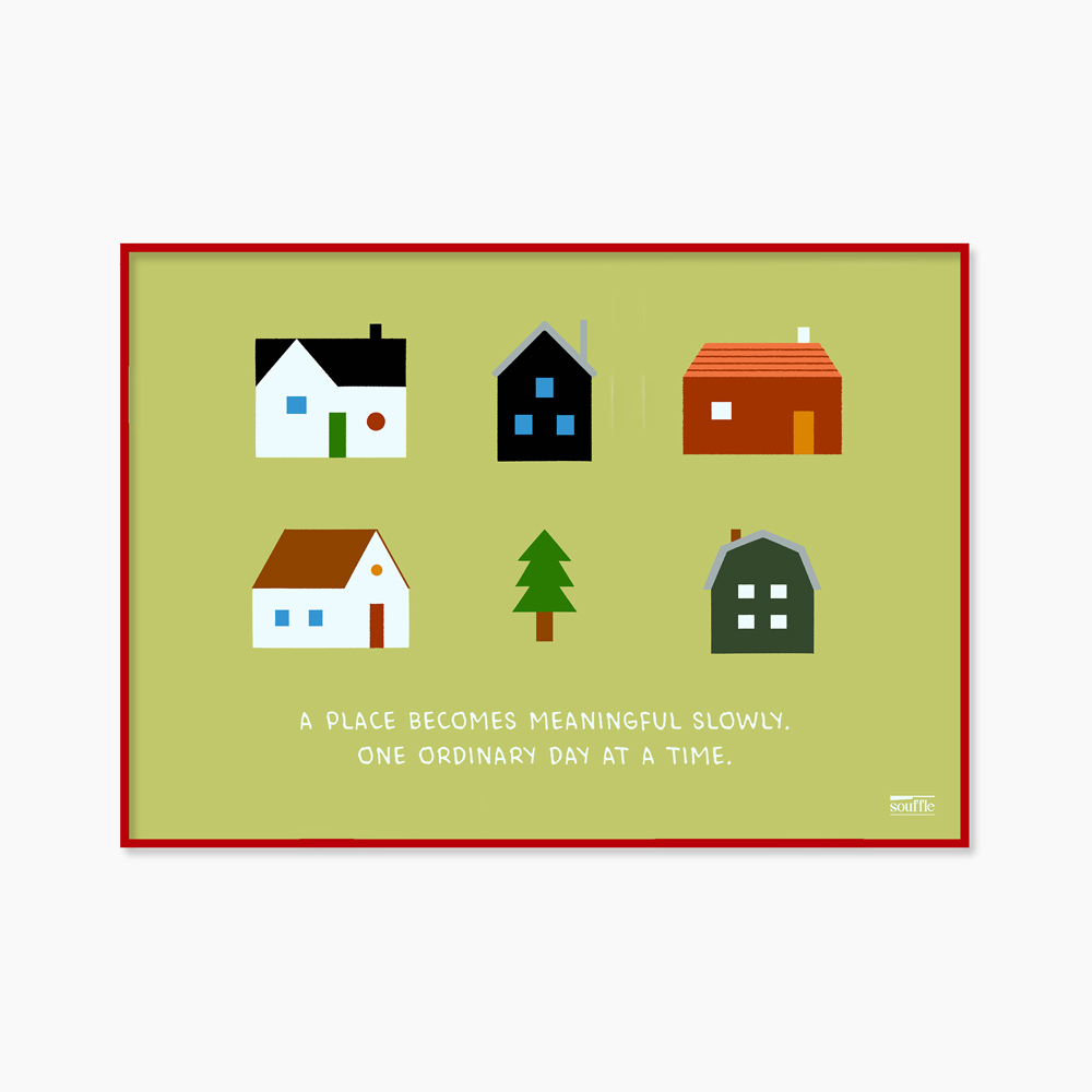 [souffle] Home, Slowly Green 42 x 29.7 cm