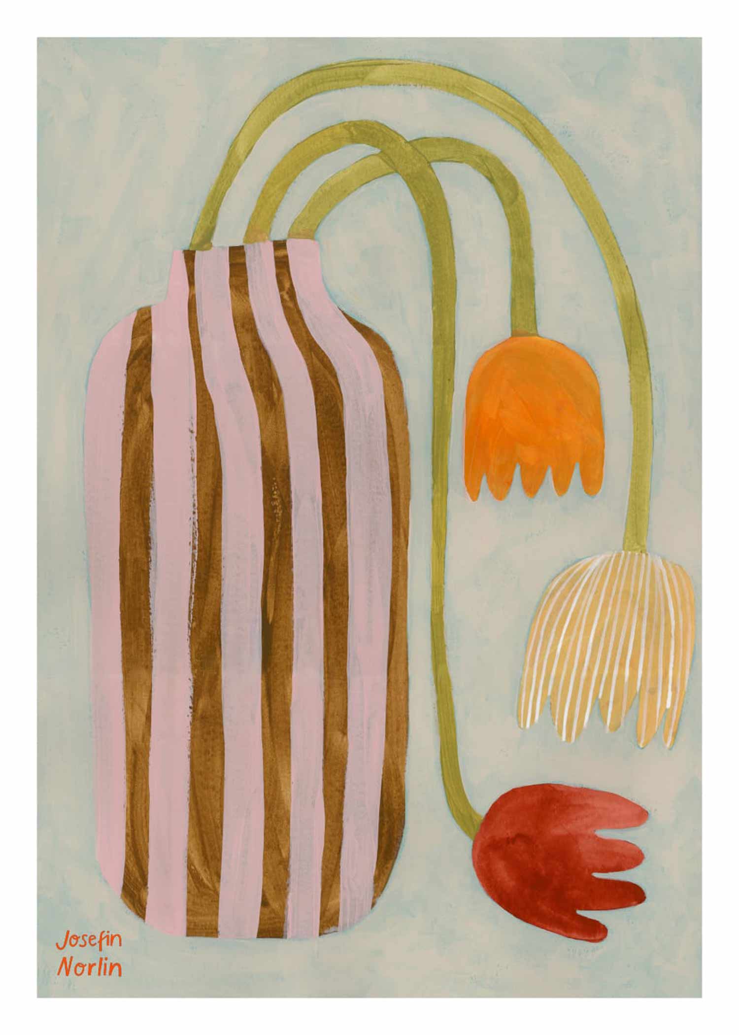 요세핀 노를린 Fallen Tulips Josefin Norlin 더포스터클럽 튜립 화병 꽃 플라워 그림 액자 아트포스터