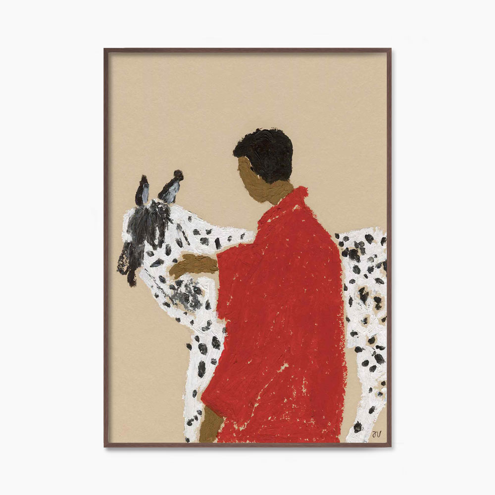 이사벨 반데플라세 Isabelle Vandeplassche Spotted Horse 말 얼룩말 미니 소형 그림 아트포스터 인테리어포스터 거실 액자