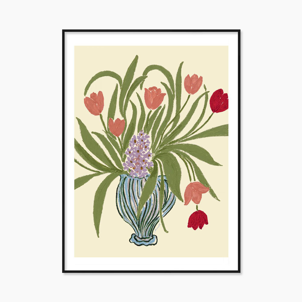 아닌 세실리 이베르센 Anine Cecilie Iversen Weekend Arrangement 꽃 화병 그림 아트포스터 인테리어포스터 거실 액자