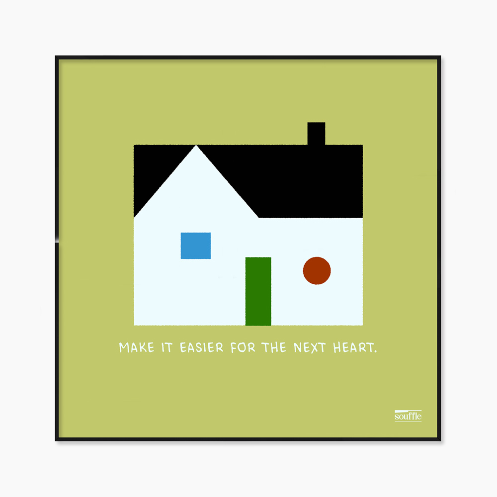 [souffle] Home, Slowly Green 20.3 x 20.3 cm