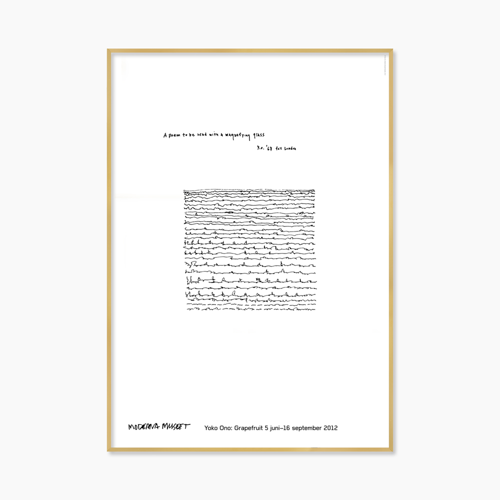 [오노 요코] A Poem To Be Read 70 x 100 cm