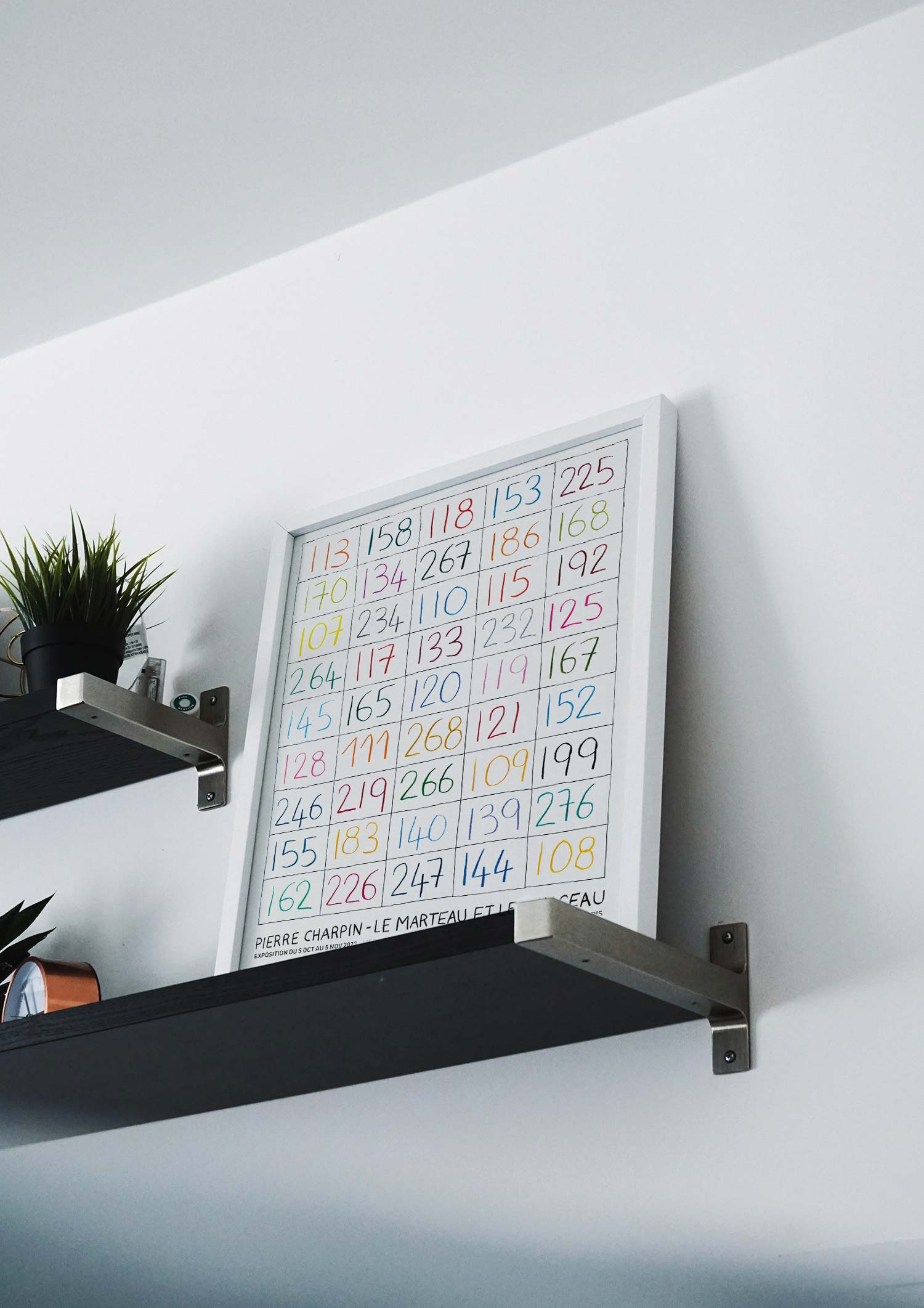 피에르 샤르팽 숫자 포스터 인테리어액자