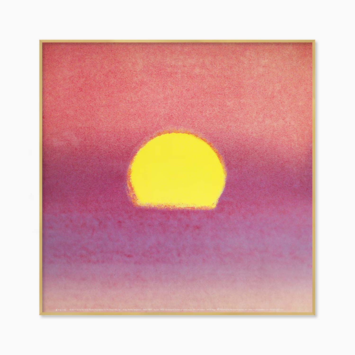 앤디 워홀 Sunset A 30 x 30 cm 선셋 그림 아트포스터 미니 액자