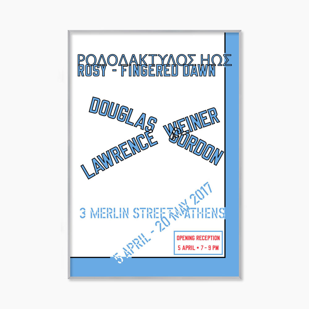 로렌스 와이너 타이포 그래픽 대형 아트포스터 인테리어포스터 거실 액자