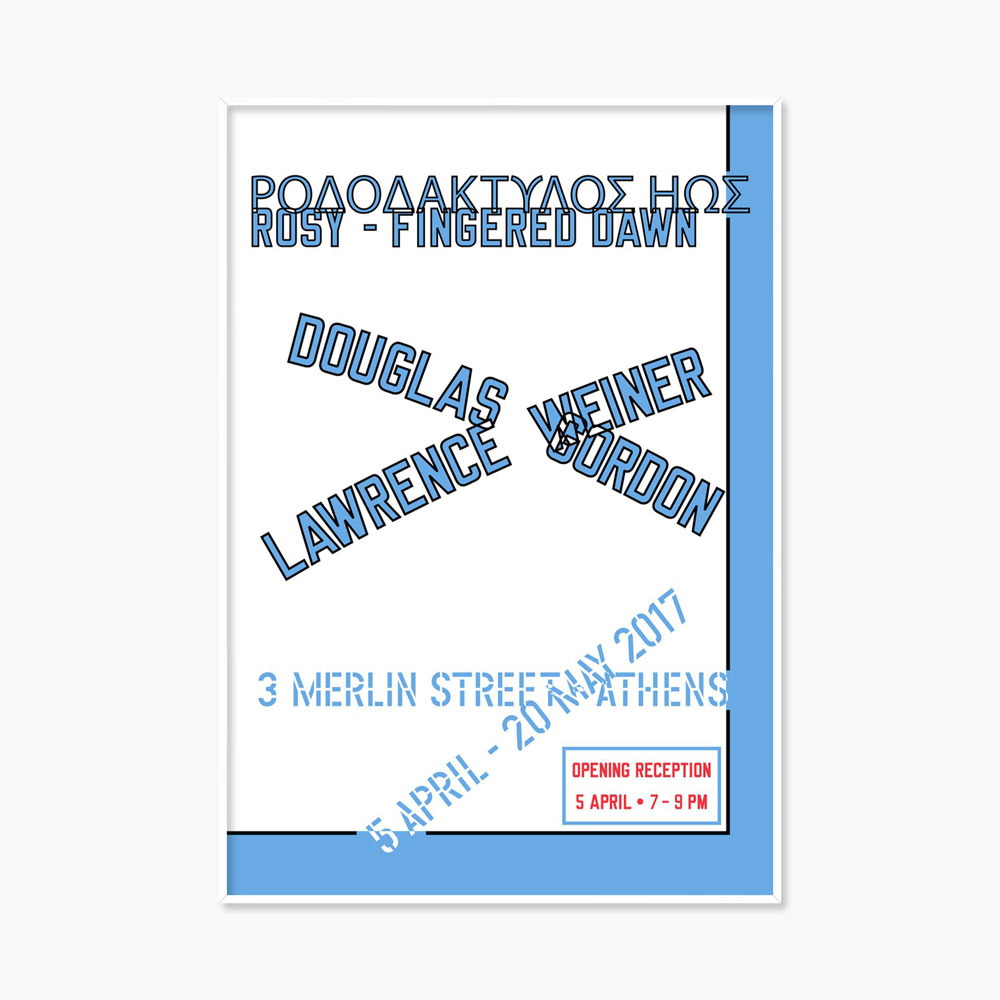 로렌스 와이너 타이포 그래픽 대형 아트포스터 인테리어포스터 거실 액자