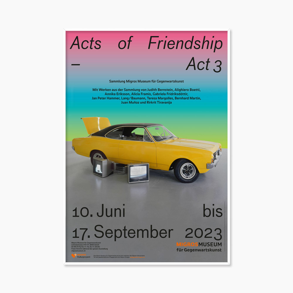 [리크리트 티라바니자] Acts of Friendship (액자 포함) 89.5 x 128 cm
