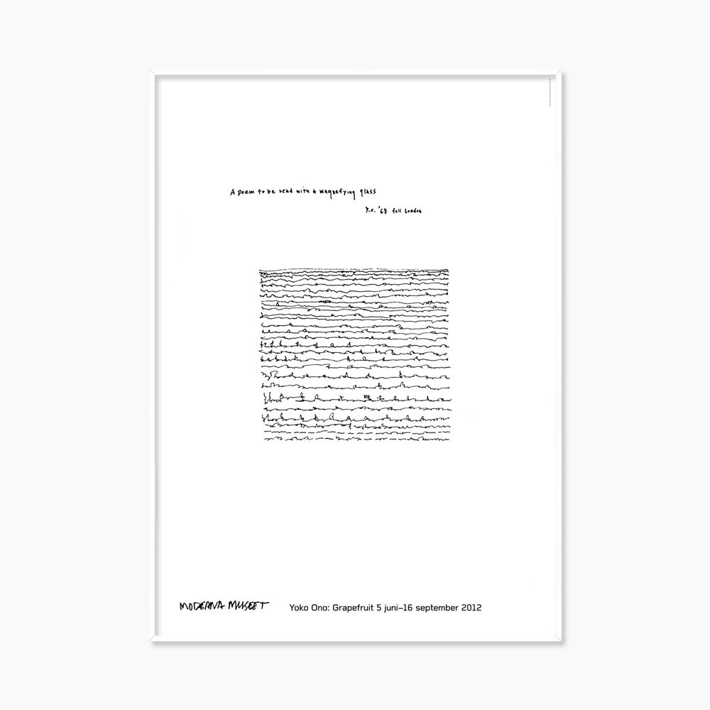 [오노 요코] A Poem To Be Read 70 x 100 cm