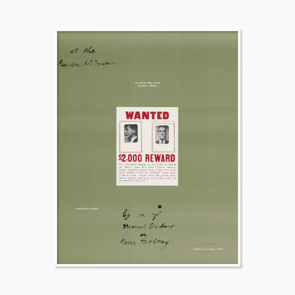 [마르셀 뒤샹] 1963 Exhibition (액자 포함) 50.8 x 65.5 cm