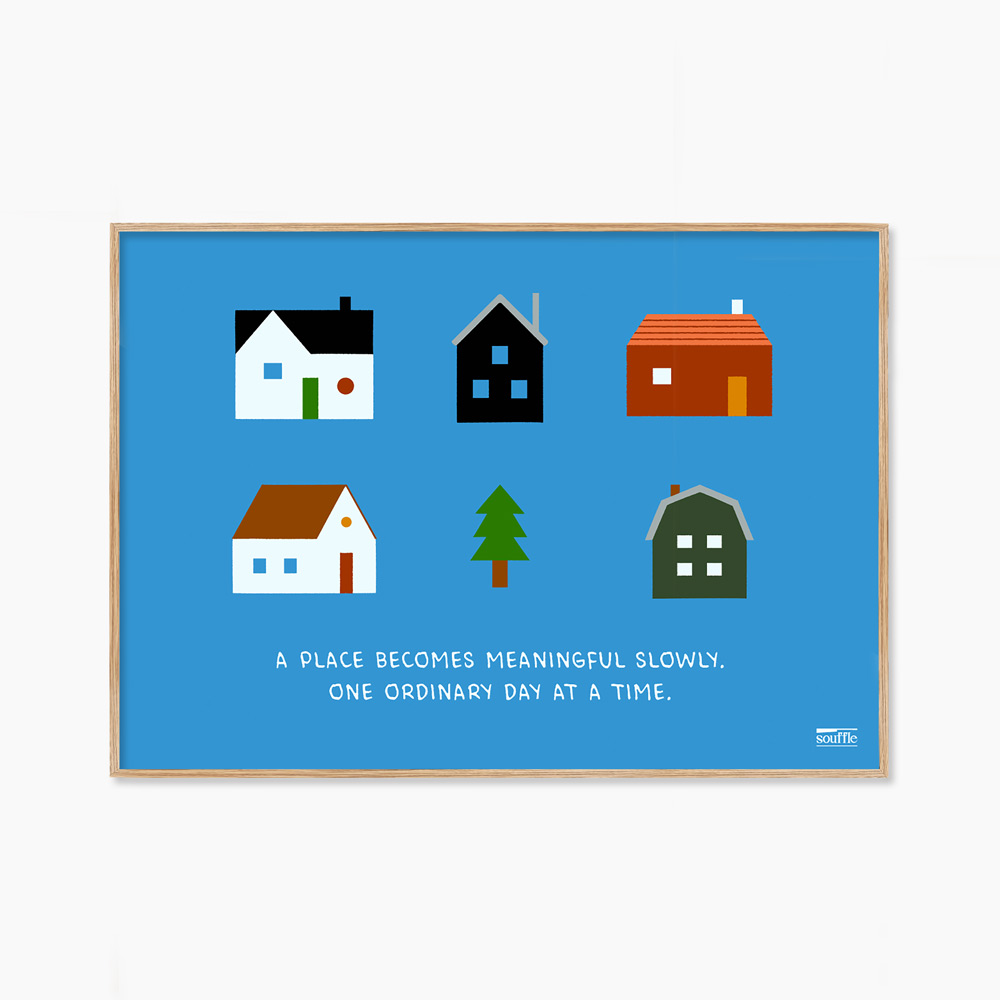 [souffle] Home, Slowly Blue 42 x 29.7 cm