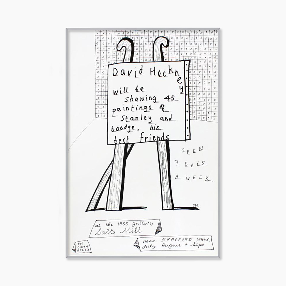 [데이비드 호크니 Original Vintage] Dog Show (액자 포함) 49.5 cm x 71.5 cm