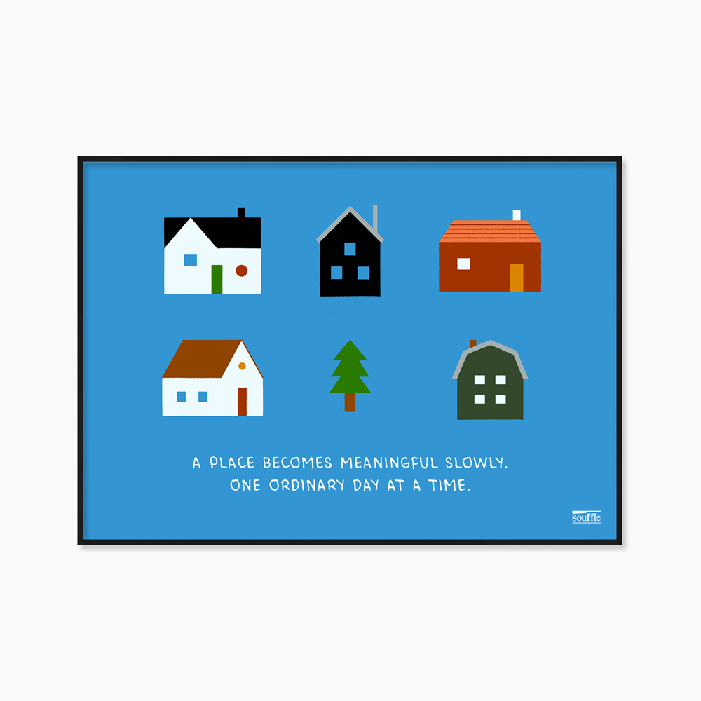 [souffle] Home, Slowly Blue 42 x 29.7 cm