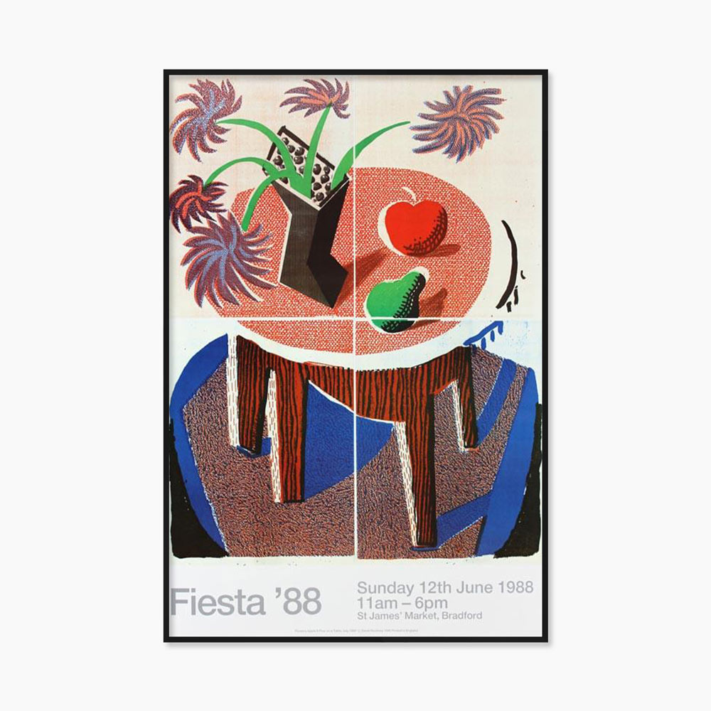 [데이비드 호크니 Original Vintage] Fiesta ’88 (액자 포함) 42.9 x 63 cm