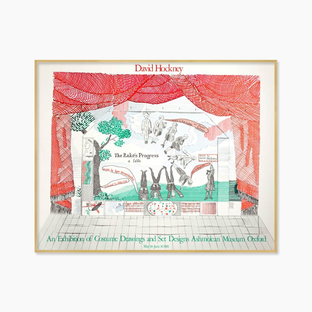 [데이비드 호크니 Original Vintage] The Rake's Progress (액자 포함) 96.5cm x 76.2 cm