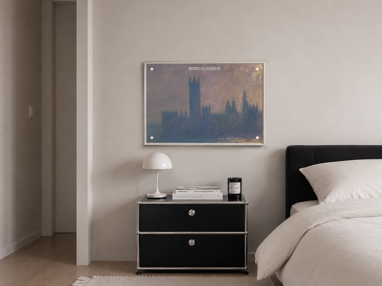 [클로드 모네] Houses of Parliament (액자 포함) 91.4 x 60.9 cm 베니스 풍경 그림 명화 액자 포스터