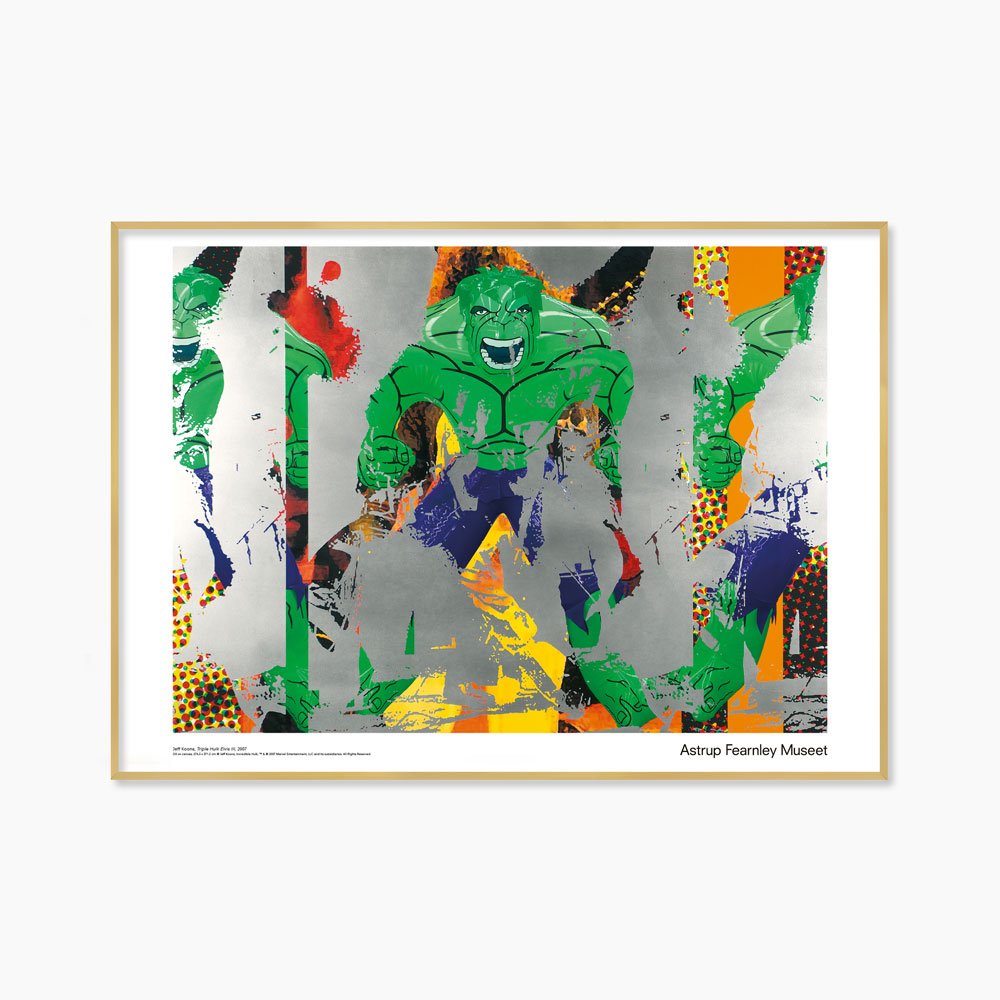 [제프 쿤스] Triple Hulk Elvis III (액자 포함) 50 x 70 cm