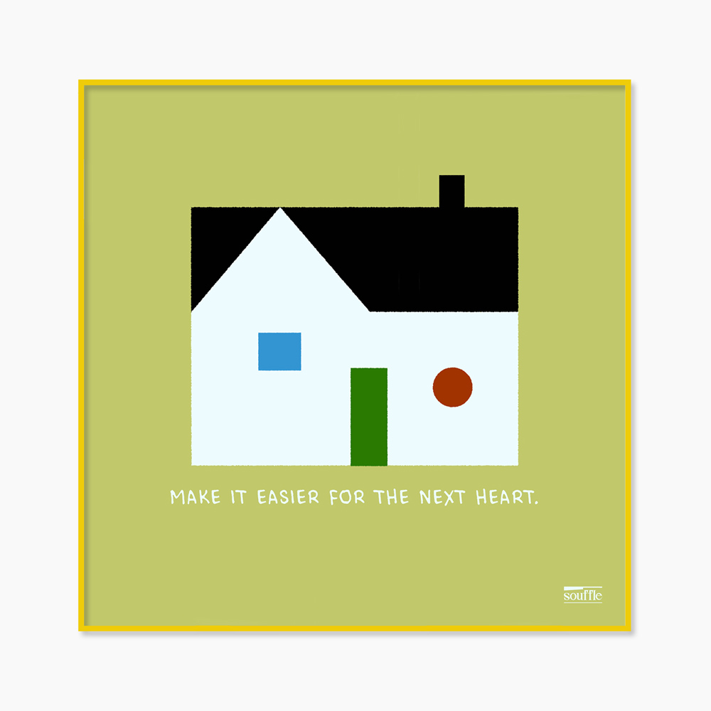 [souffle] Home, Slowly Green 20.3 x 20.3 cm
