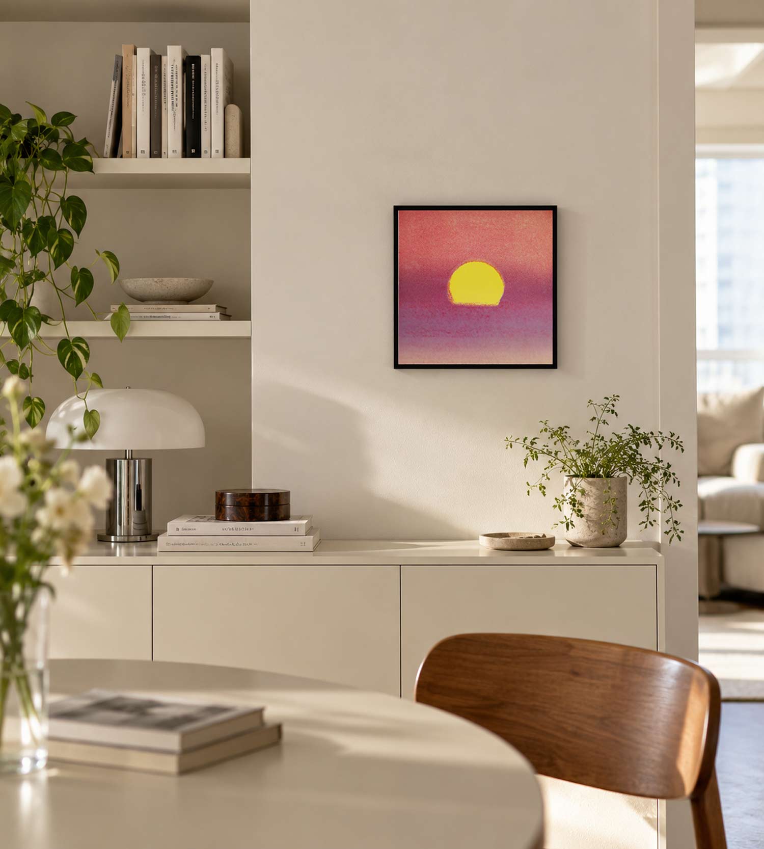 앤디 워홀 Sunset A 30 x 30 cm 선셋 그림 아트포스터 미니 액자